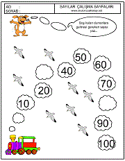 okul öncesi sıradaki sayıyı bulma çalışmaları